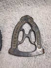 Antique Ixl No 8 Cast Iron Sad Iron   W h  Howell Co Geneva Ill Trivet Set