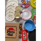 Vintage Play Kitchen Lot Pizza Hut Kfc Dishes Pots Pans 70s 80s Retro Toy Set