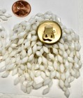 Vintage White Cluster Shoe Clips  cluster Of Plastic Beads   Dead Stock   Accent