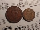 British Honduras 1   5 C 1945 Km21 22a Br ni-bs Minted 130 000 65 000 Rare Pair 