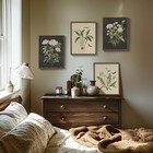 Framed Botanical Wall Art  Set Of 11  W X 14  H X 4pcs Vintage - Walnut Framed