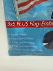 American Flag 3x5ft Embroidered Stars Sewn Stripes Brass Grommets Nylon New