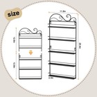Wall Mounted Nail Polish Rack  Rectangle Nail Storage Organizer  Salon Shelf    
