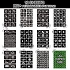 410  Reusable Henna Tattoo Stencils Kit Temporary Tattoo Templates For Face Body