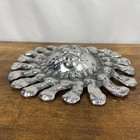 Don Drumm Vintage Rays Sun Face Signed Aluminum Wall Hanging Art Akron Ohio 8 5 
