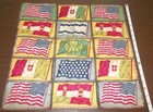 Early 1900 s Tobacco Premiums Flannel Felt Flags Of World Countries Ireland  