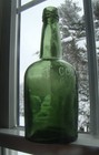 Antique 1880 s Coca Mariani Paris Green Cocaine Wine - Liquor Bottle - France