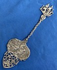 Large Dutch Holland Silver 8 5  Pie Or Pastry Server Sailing Boat 830 Dog Family