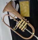 Professional Brushed Flugelhorn Rose Brass Material Flugel With Case Free Ship