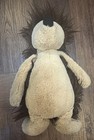 Jellycat Medium Bashful Hedgehog Brown Plush Stuffed Animal 12  Tall