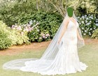 Cathedral Length White Tulle Long Sheer Bridal Wedding Veil