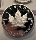 2013 - 5 Silver Very Rare Canadian Proof  Maple -unc -1 Oz  9999 -comb Ship