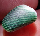 Flawless   Unique Green  barber-pole Swirl  Multi-real Davenport Beach Sea Glass
