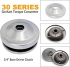 30 Series Go Kart Torque Converter Clutch 3 4 Bore Mini Bike Clutch Driver P