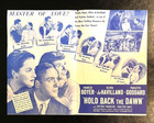 Hold Back The Dawn 1941 Original Movie Herald  Charles Boyer  Olivia Dehavilland