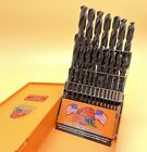 Drill Hog   29 Pc Drill Bit Set 1 16  1 2  Super Pig Steel M60 Lifetime Warranty 