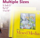 300 Series Wire Bound Mixed Media Pad  90 Lb  Vellum Paper  9 X 12 Inches 