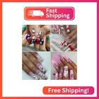 12 Sheets Christmas Cat Nail Art Stickers 3d Self-adhesive Kawaii Xmas Nail Deca