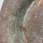 Antique Persian Figural Copper Charger 17 5  Large Islamic Seljuk Nice Verdigris