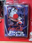 Coca-cola Miniature Deck Of Cards On Key  Chain Clip On 1999 Polar Bear Sk8board