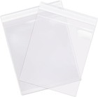 100 Clear Resealable Recloseable Adhesive Cello Lip And Tape Poly Plastic Bags
