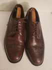 Vintage  Freeman Free Flex Men s Sz 8 Dress Shoes Wingtip Oxford Brown Leather