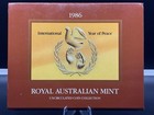 1986 Royal Australian Mint Uncirculated Year Of Peace Coin Collection Set