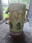 Porcelain 3 D Stein Military Man On Horseback 6 Inches Tall