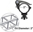 5 Pack 2 Inch Dj Stage Lighting Clamps Truss Clamp Heavy Duty 220 Lbs For Mov