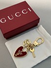 Gucci Charm Heart Lock   Key Keychain Gift Key Chain With Brand Manual New Box