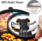 Diy Dog Memorial Gifts For Loss Of Dog  2-layer Dog Angel Memorial Suncatcher Wi