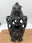 Antique Cast Iron Hanging Eagle Lantern Made In Japan