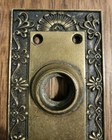 Antique Door Knob Back Plate Corbin Parthenon 1900 Victorian Bronze Brass Ornate