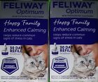  2  Feliways Optimum Refills happy Family Enhanced Calming calm Your Cats meow 