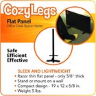 New And Improved Cozy Legs  Flat Panel Space Heater For Home And Office  Port   