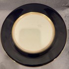 12 Large Fondeville Ambassador Ware 11  Dinner Plates England Cobalt   Gold