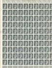 Stamp Germany 01 Pf Adolf Hitler Sheet 1941 Wwii 3rd Reich War Mnh Faults