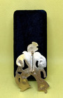Rare 1940   s Antique Vintage Wwii Us Navy Sailor Man In Uniform Jewelry Pin
