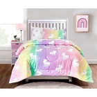 Kids Rule 3-piece Sheet Set - Unicorn Twin  Multicolored