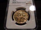 1926 Ms66 Oregon Trail Silver Commemorative Ngc Certified Gem - Light Gold Tone