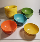 19 Vintage 1970s Gas Station Premiums Esso Exxon Plastic Colorful Kitchen Bowls