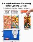 Uimoso Gumball Machine With Stand Vending Coin Bank Vintage Candy Dispenser Bule