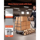 Uimoso Heavy Duty Foldable Platform Cart  2650 Lbs Capacity With Wheels