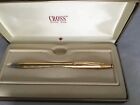 Vintage Cross 18k Gold Filled Ball Pen Made In Usa In Original Box   Papers Dsva