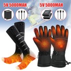 Electric Heated Gloves socks Rechargeable Battery Men Women Thermal Winter Warm
