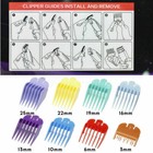8pcs Hair Clipper Guide Combs Set For Wahl Trimmer Attachments Guards