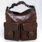 Rare Coach Bleeker Elisa Extra Large Hobo Bag Mahogany Leather 11447 Y2k
