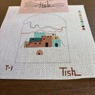 New Sundance Designs Needlepoint Handpainted Canvas Tish Cassandra