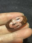 Energy Tibetan Old Agate Cinnabar Dots Swaying Snake Wanzi Swastica Dzi Bead