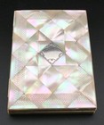 Antique Mother Of Pearl With Sterling Silver Inlay Card Case   Purse